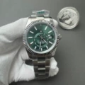 White steel green surface