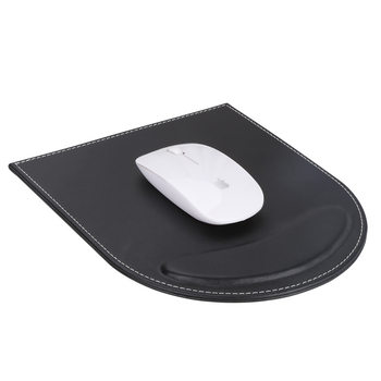 Solid Color Leather Mouse Pad Computer Desktop Pu Wrist Pad Personalized Wrist Support Custom Wrist Rest Pad