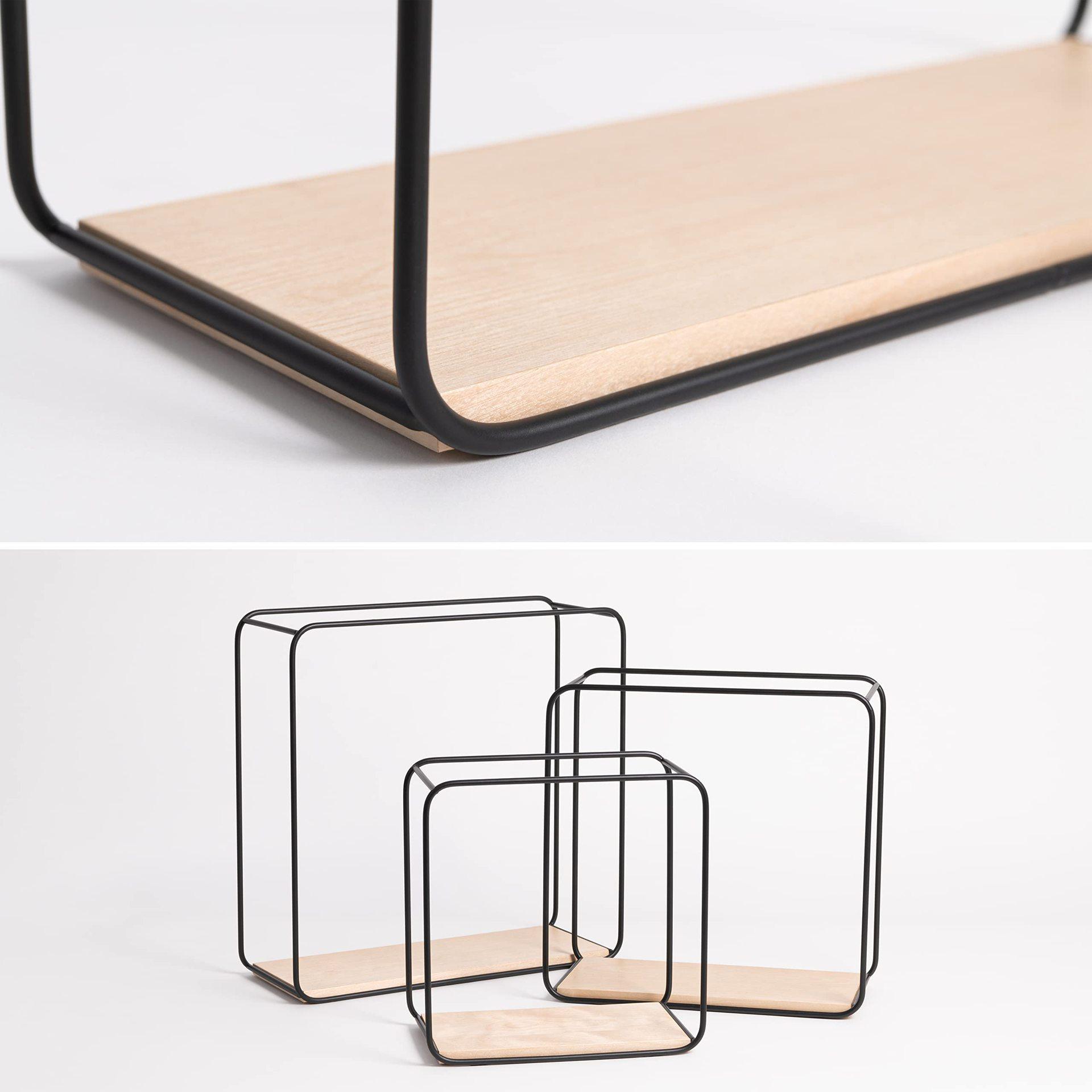 Finishing Wrought Iron Storage Folding Storage Rack Living Room Book Kitchen Bathroom Rack Punch-Free Wall Rack Wall-Mounted Storage Rack