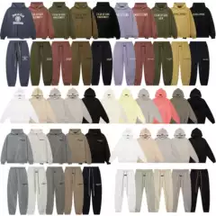 Autumn and Winter Fog Versatile Tops with Lettering Essentials, Loose Trendy Ins-Style Sweatshirts, Sweatpants, Long Pants, Fleece Hoodies