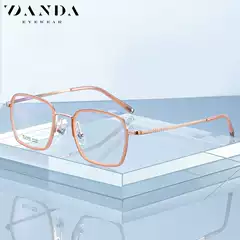 New Pure Titanium Glasses Frame Women's Fashion Frame Frame R2321 Plate Ferrule Flat Glasses Men's Available Proximity Mirror