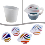 Цельная силиконовая форма diy crystal epoxy silicone mold multi-grid силиконовая цветная чашка shunt cup цветная сетка cup spot оптом