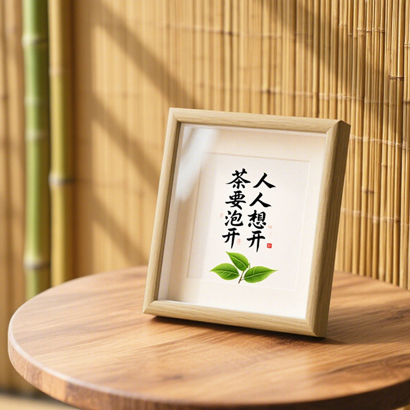 Hollow Tea DIY Simple Creative Leisure 7-Inch 8inch 10inch Wooden Photo Frame Manufacturer Wholesale Home Leisure Frame