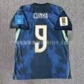 2627 brazil away game + printed number 9 star + world cup armband