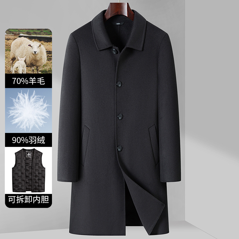 Áo Khoác Nam Kín Cổ Hàng Mùa Xuân Thu Đông