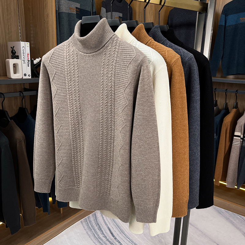 Áo Sơ Mi Nam Áo Len Họa Tiết Hoa Dày Ấm Hàng Mùa Xuân Thu Đông