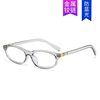 New Nerd Anti-Blue Light Glasses Frame for Women Retro College Style Oval Small Frame Fashion Flower Tortoise Shell Flat Glasses