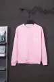 Pink [901 car stamp round neck thickened style]
