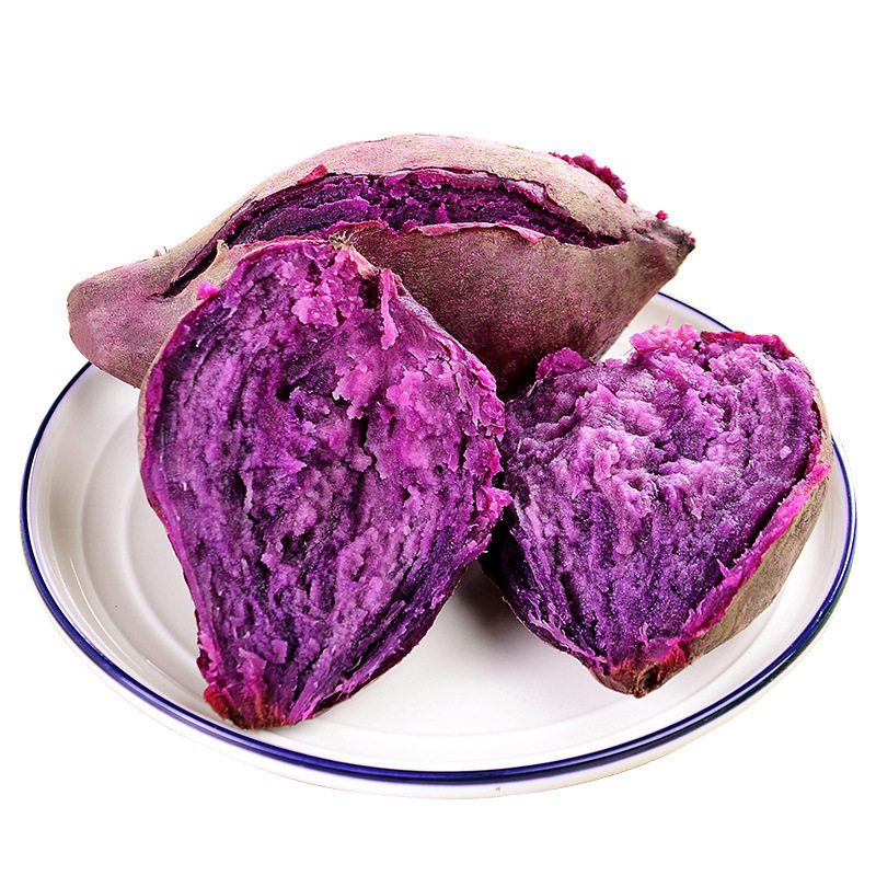 Fresh Purple Sweet Potatoes 5kg Farm Vegetables Freshly Dug Soft Glutinous Chestnut Sweet Potatoes Red Sweet Potatoes Purple Heart Honey Sweet Potatoes