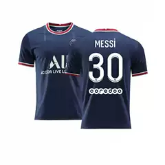 2122 Paris Mainland Single Piece No. 30 Messi Jersey with Back Advertising No. 10 Neymar Main Bus Jersey