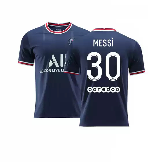 2122 Paris Mainland Single Piece No. 30 Messi Jersey with Back Advertising No. 10 Neymar Main Bus Jersey