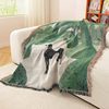 Custom Light Luxury Jacquard Tapestries Cotton Thread Blanket Sofa Towel Office Nap Cover Blanket High-end Gift Blanket Tapestry Design