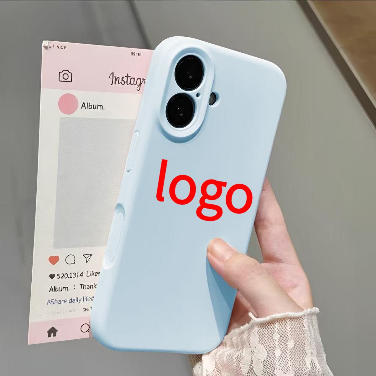 เคสโทรศัพท์มือถือ Apple 11 รุ่น 13 แบบเหลว รุ่น 16 ซิลิโคน สีพื้น รุ่น 17 คลุมรอบตัวเครื่อง พร้อมเลนส์ รุ่น 15 Pro Max เคสป้องกัน