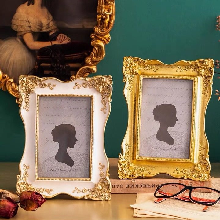 European-style Retro Embossed Resin Photo Frame Decorative Painting Mural Photo Frame Home Soft Dress Painting Photo Frame