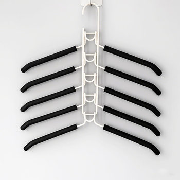 Space-saving Multi-functional Magic Storage Hanger Household Sponge Seamless Anti-slip Clothes Hanging Multi-layer Clothes Hanging Removable Clothes Brace