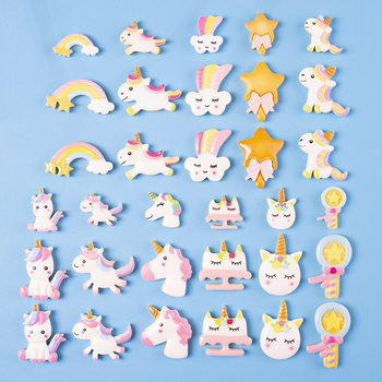 Resin Accessories Unicorn Biscuits Rainbow Matte Brightening Oil diy Cream Glue Mobile Phone Case Hairpin Leather Strap Material