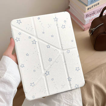 Ins Splash Ink Star Suitable for Ipad10 Tablet Case Air7 Acrylic Y Fold Pro 11inch Anti-Bend A16 Protective Cover