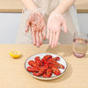 Disposable tpe gloves food grade special thickened durable household extractable transparent eating crayfish catering