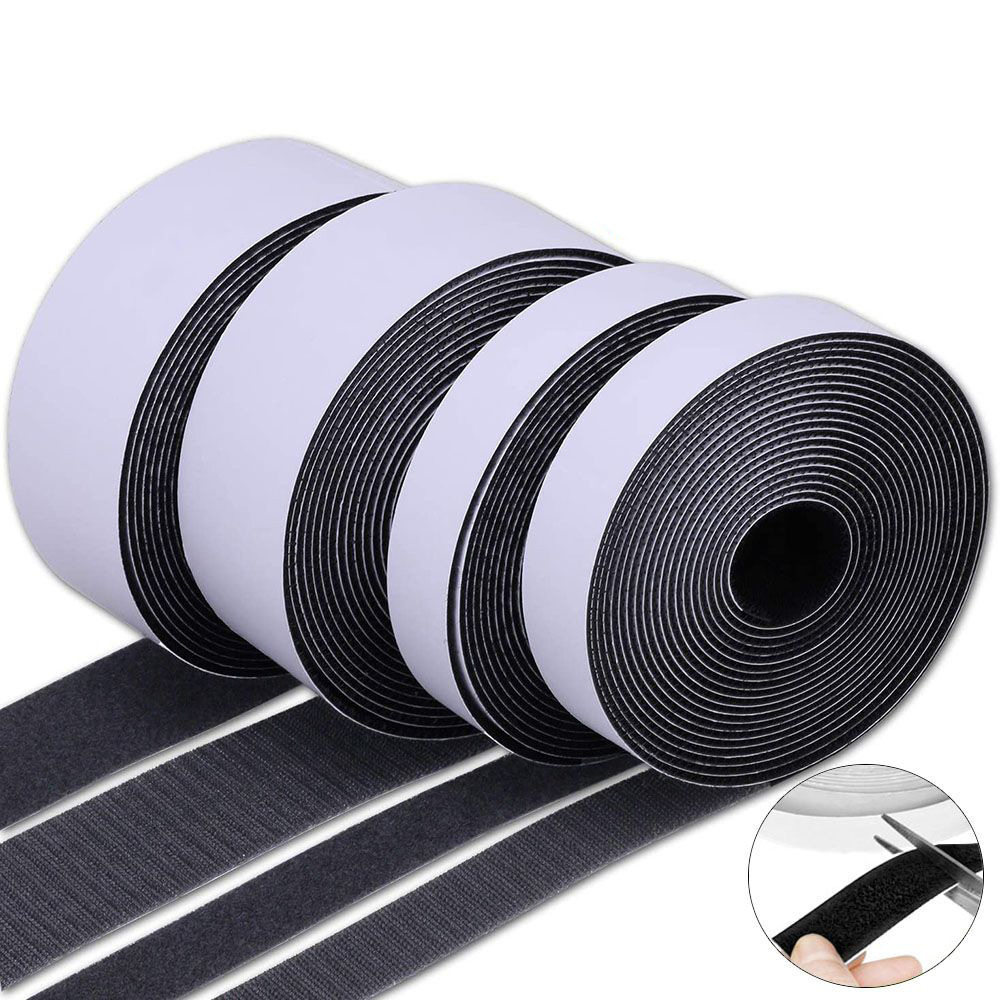 Cross-Border Hot-Selling Product: 5m Pack of Adhesive-Backed Velcro, Self-Adhesive Fasteners for Cars, Sofas, Screens, and Door Curtains