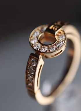 铜钱戒指V金轻奢男女款