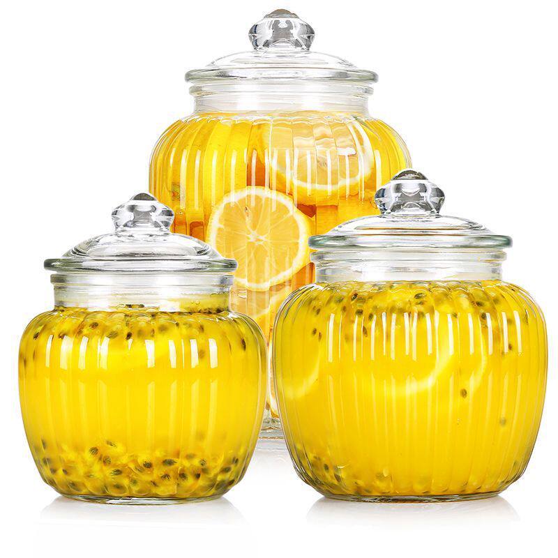 Sealed Jar Glass Bottle Glass Jar Household Food Pickle Food Grade Pickled Pickle Pickle Jar Storage Jar