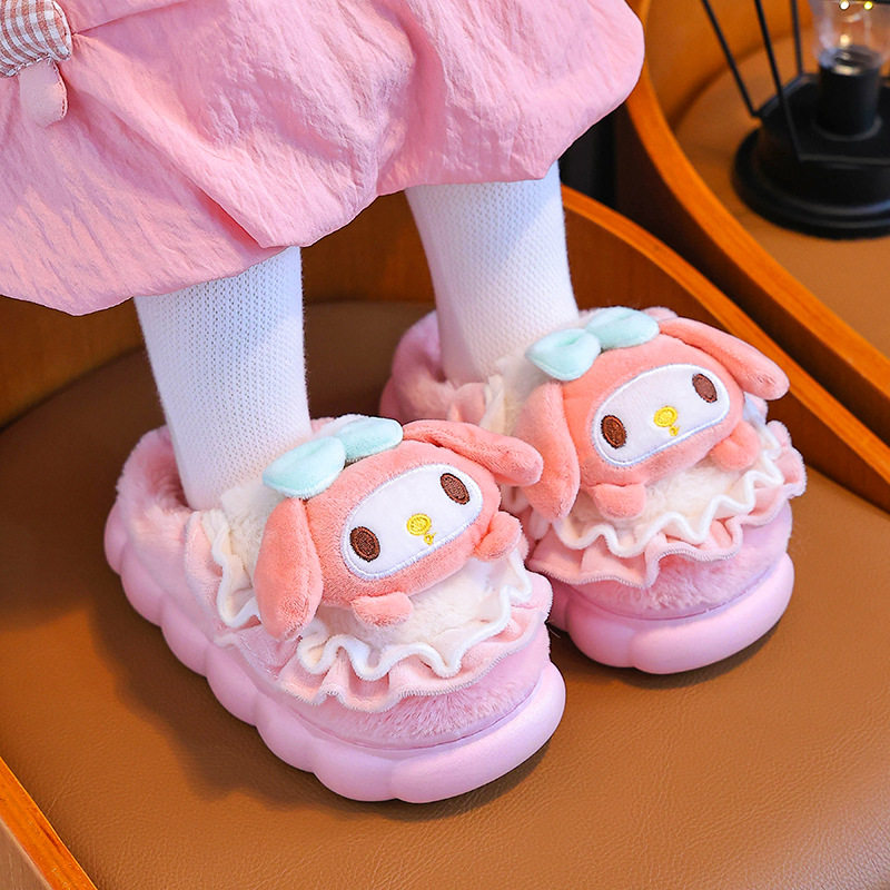 New Autumn and Winter Children's Cotton Slippers Boys and Girls Indoor Cute Cartoon Girls Slippers Baby Cotton Slippers