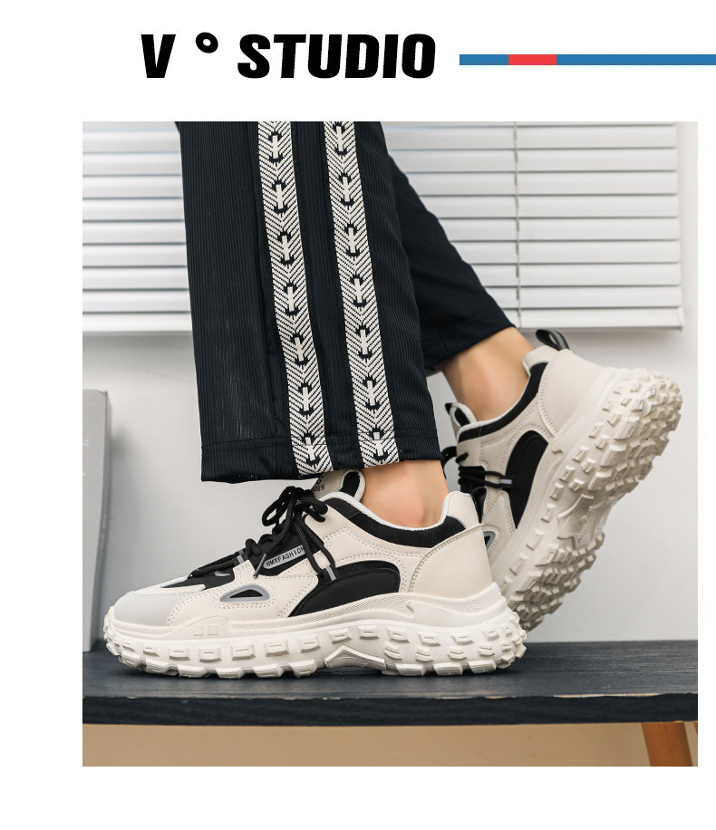 Popular online popular men's shoes New Spring versatile casual height increasing white sports Hong Kong style Daddy ins fashion shoes 3 O1CN01Lts5g21fAw5PStEC3 !!2216819813967 0 cib
