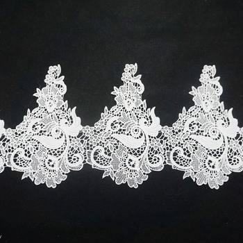 in stock Water-soluble Milk Silk Embroidered Lace One-sided Fashion Dress Women's Wedding Dress Embroidery Accessories DIY