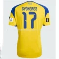2627 sweden home court + printed number 17 star + world cup badge