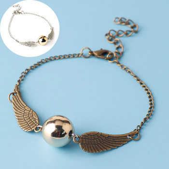 Movie and TV peripheral Harry and Deathly Hallow Harry bracelet plating bright ball gold snitch factory outlet