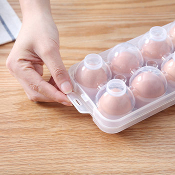 Egg box shockproof car snap-on egg tray refrigerator fresh duck egg box slot drop-proof portable egg storage box
