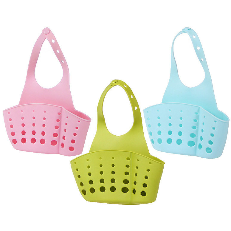 Faucet Storage Drain Basket Creative Sink Hanging Bag Basket Kitchen Supplies Rack Storage Rack