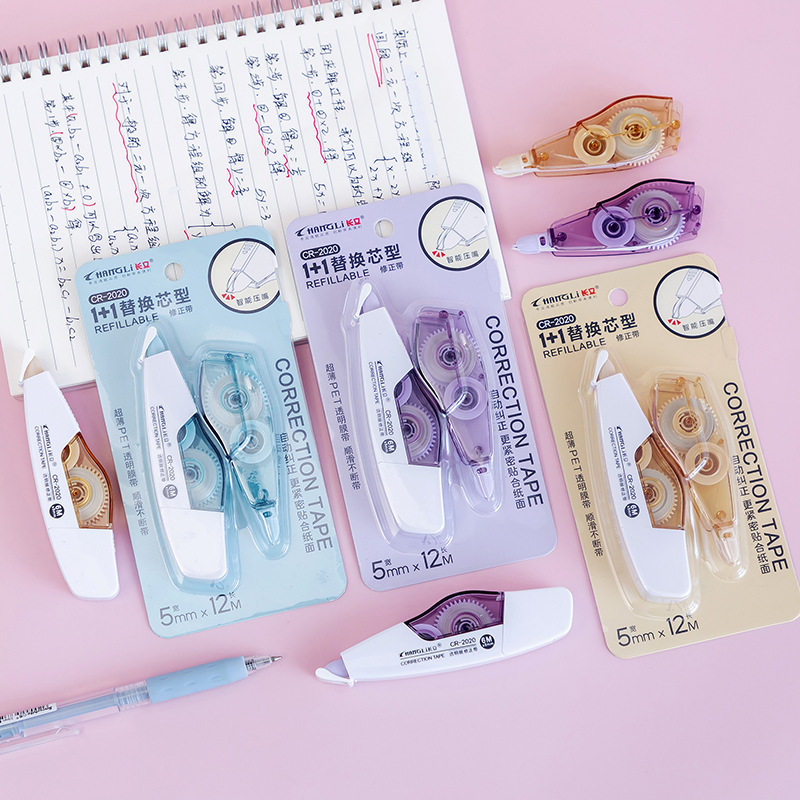 Creative Core changing correction tape wholesale cute transparent correction tape portable push correction tape student stationery