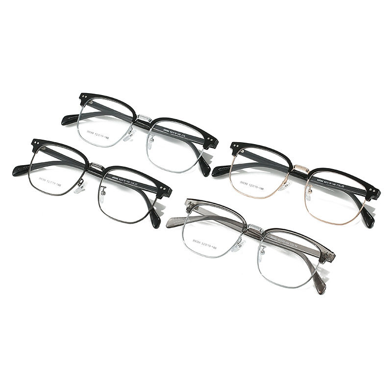 99086 Men's and Women's Internet Celebrity Frame Anti-blue Light Glasses with Short-range Sight Small Red Book with Thin Frame Square Frame