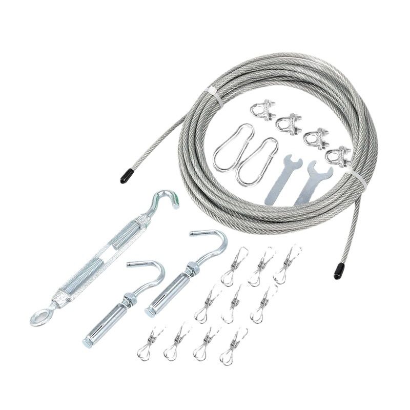 Cool Clothes Tightening Rope Outdoor Clothesline Drying Quilt Rope Roof Balcony Artifact Wire Rope Outdoor Drying Quilt Bold