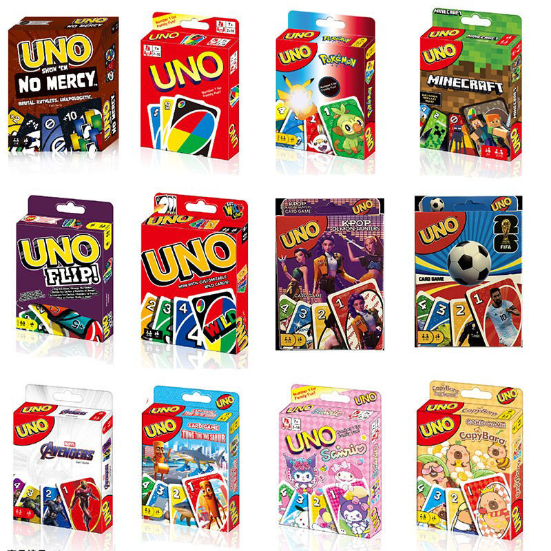 Genuine UNO cards Uno playing cards multiplayer card games p...