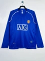 Manchester United 2007-08 Goalkeeper Blue Long Sleeve