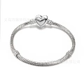Heart chain buckle snake bone chain