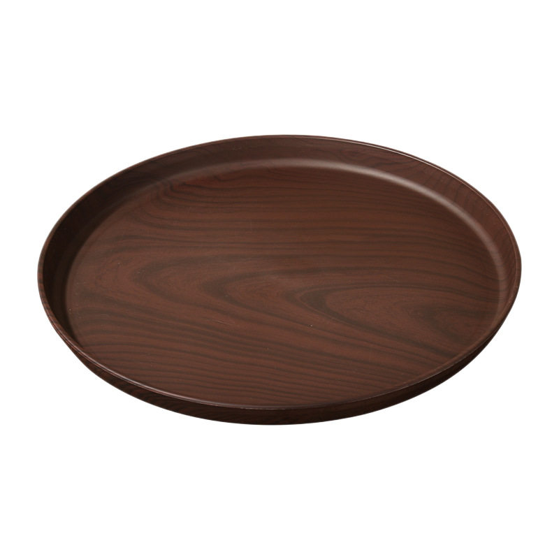 Wood Grain Round Tray Coffee Shop Afternoon Tea Cake Dessert Tray Bakery Store Food Photography Plate