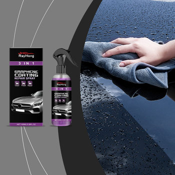 Rayhong 3-in-1 Car Paint Protection Spray Car Surface Waterproof Anti-Fog Brightening Nano Coating Spray
