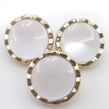 Button round accessories jewelry pearl cat eye Chanel style hand sewing double plastic button high-end clothes accessories buckle