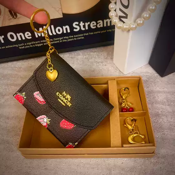 Fashion Women's Bag 2025 New Underarm Bag Stylish Women's Bag Trendy Printed Cherry Bag Textured Chain Crossbody Bag Trendy
