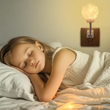Moonnightlight Moon Lamp Led Voice-Activated Night Light Lighting USB Atmosphere Light Three-Color Lighting