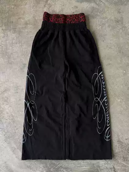 European and American Retro Fashion Brand Design Printed Personalized Harajuku Unisex Sweatpants Double Waistband Pants Wholesale on Instagram