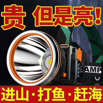 Super bright led headlight strong light rechargeable wild night fishing miner's lamp induction head-mounted outdoor camping flashlight
