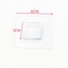 Wall-Mounted Storage Rack Self-Adhesive Flat Buckle Soap Dish Bottom Buckle Traceless Adhesive Snap-On Buckle Universal No-Drill Square Buckle
