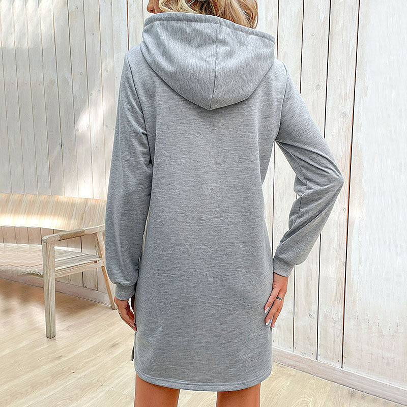 Striped Color Block Sweatshirt Dress Womens Fashion Autumn Winter Style Casual Wear Wholesale Available