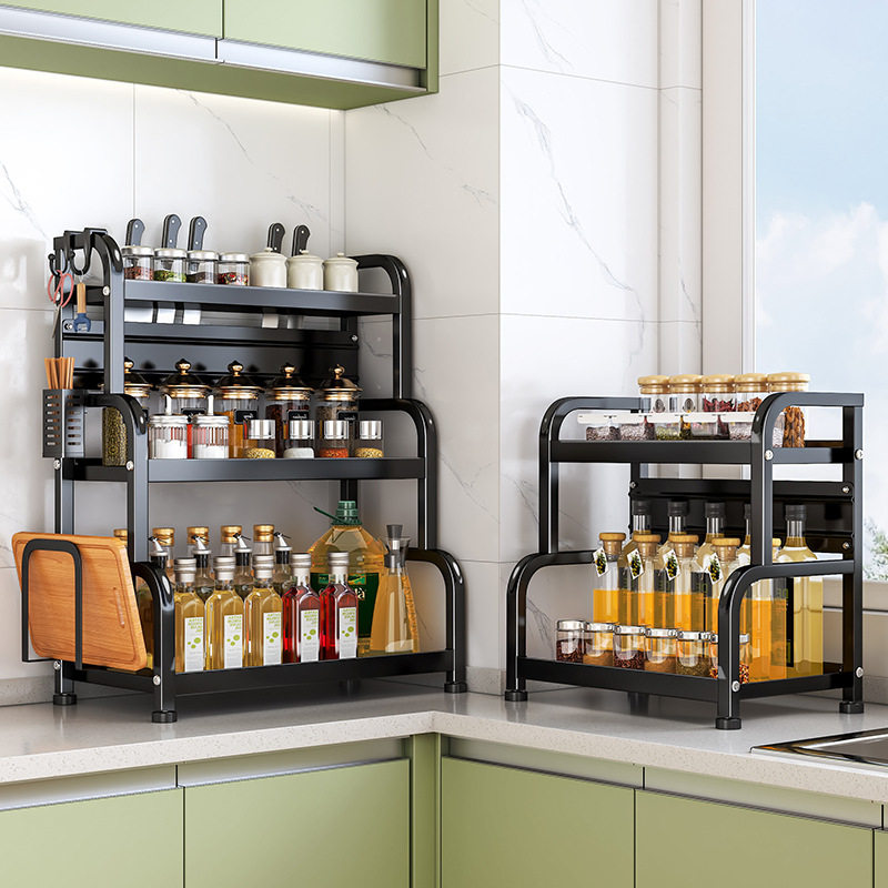 Kitchen Seasoning Storage Rack Household Knife Holder Sticky Board Rack Chopsticks Holder Carbon Steel Kitchen Fit Rack Kitchen Supplies Storage