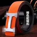 Orange silver buckle