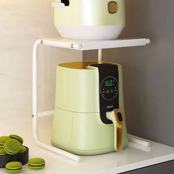 Kitchen Storage Rack Multi-Layer Household Microwave Oven Rice Cooker Oven Air Fryer Countertop Multi-Functional Storage Rack